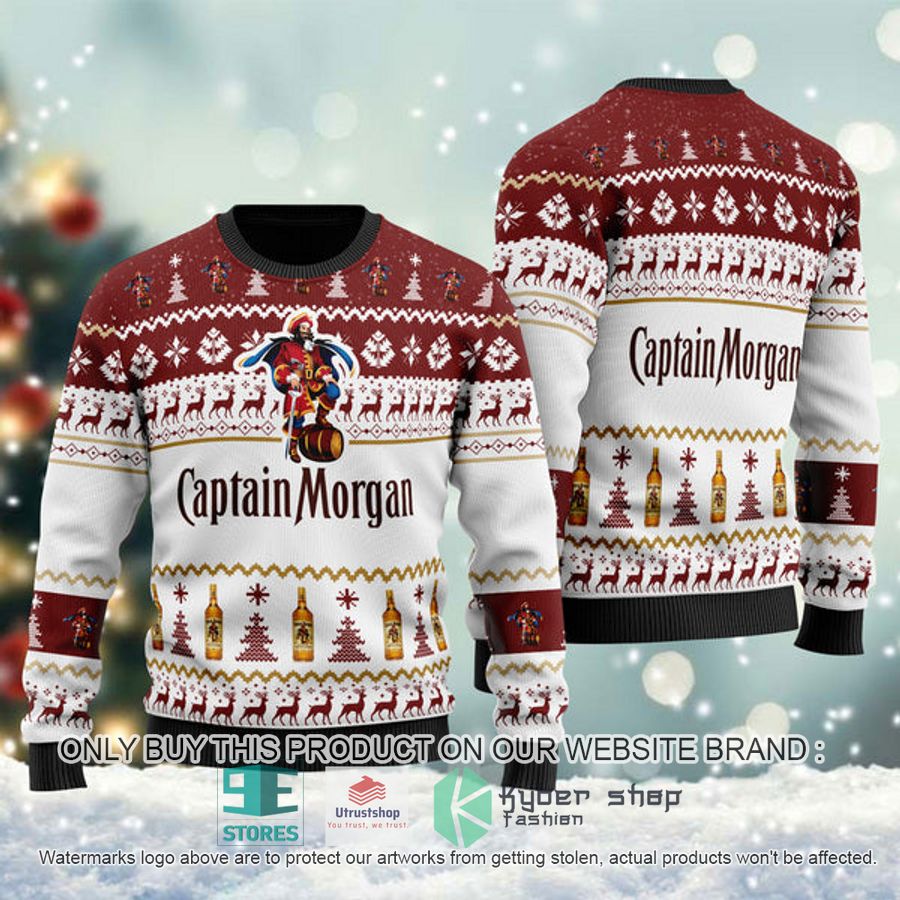 funny captain morgan ugly christmas sweater 1 18272