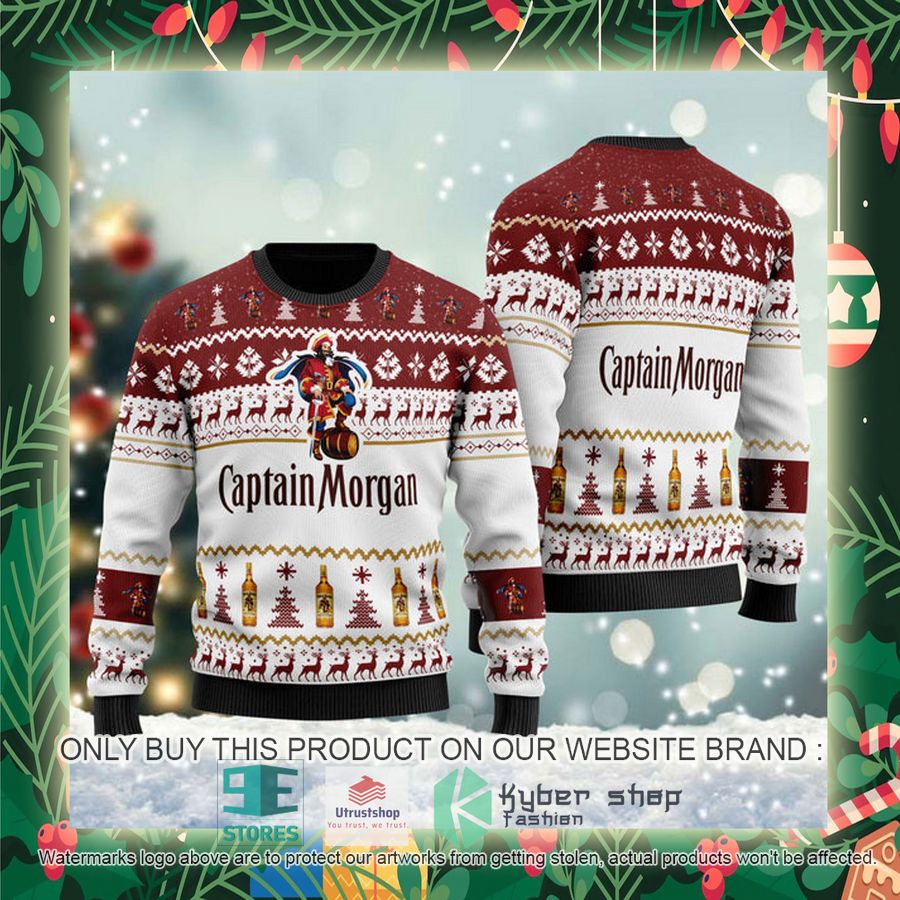 funny captain morgan ugly christmas sweater 2 43402