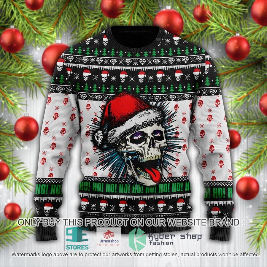 NEW Funny Skull white black Ugly Sweater 2 funny skull white black ugly christmas sweater 2 96237