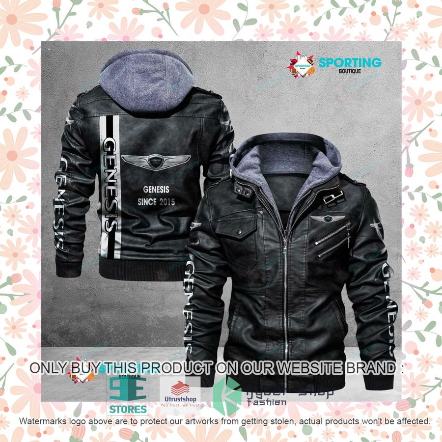 NEW Genesis Since 2015 Men Leather Jacket 7 genesis since 2015 leather jacket 7 71822