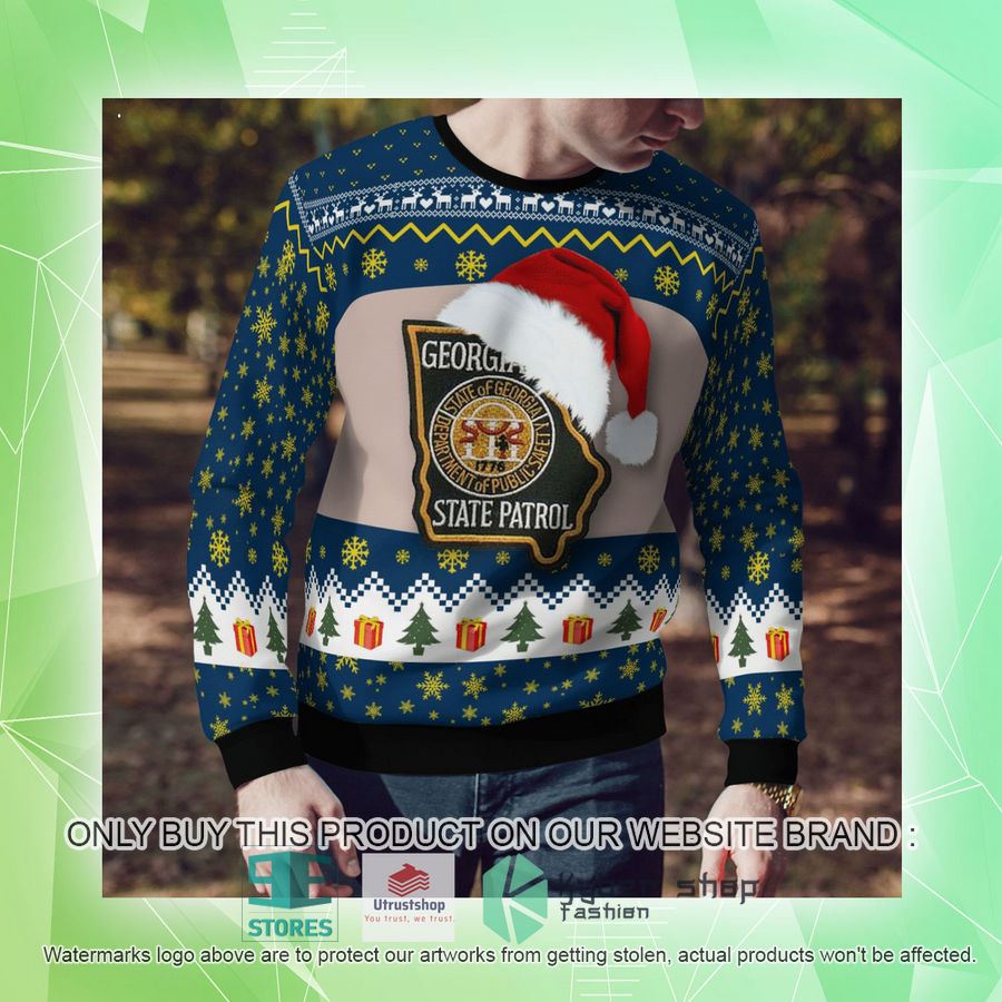 NEW Georgia State Patrol Christmas Sweater 10 georgia state patrol christmas sweater 10 20939