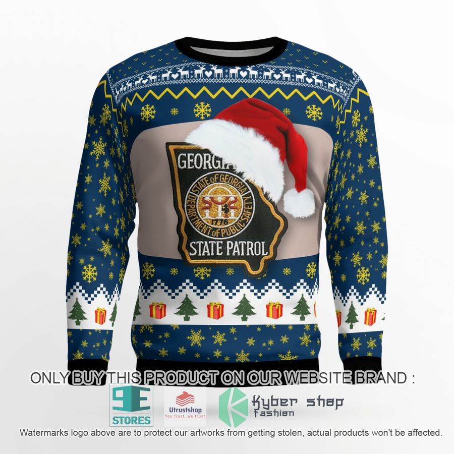 georgia state patrol christmas sweater 2 56851