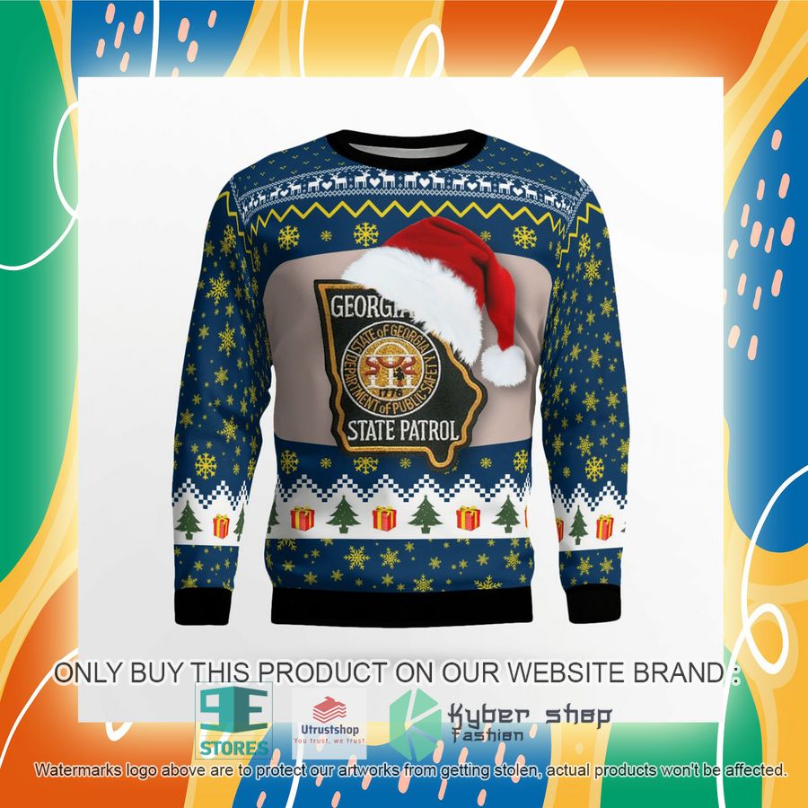 NEW Georgia State Patrol Christmas Sweater 8 georgia state patrol christmas sweater 8 86804
