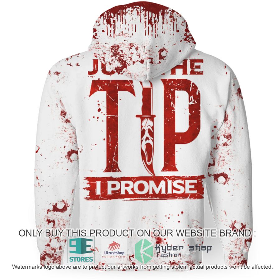 NEW Ghostface Just The Tip I Promise White Full Print Hoodie 3 ghostface just the tip i promise white hoodie 3 97491
