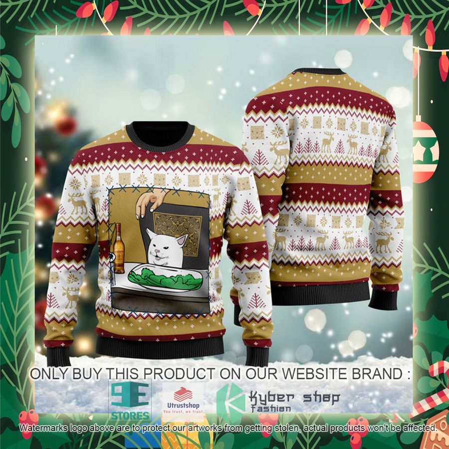 glenmorangie whisky cat meme ugly christmas sweater 2 48283