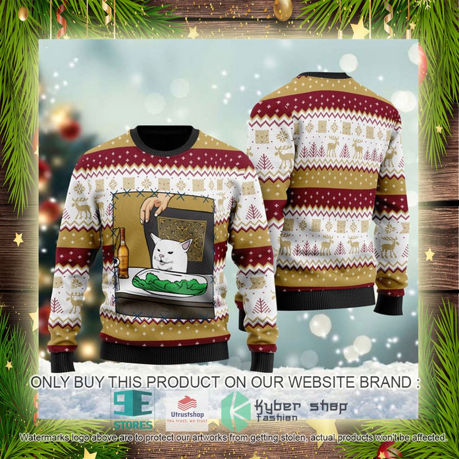 NEW Glenmorangie Whisky Cat Meme Christmas Ugly Sweater 4 glenmorangie whisky cat meme ugly christmas sweater 4 14857
