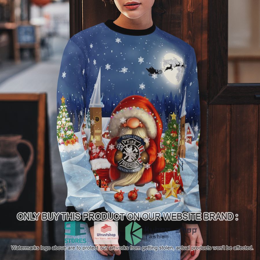 NEW Gnomies Reedy Creek Fire and Rescue Department Emergency Medical Services Christmas Sweater 5 gnomies reedy creek fire and rescue department emergency medical services christmas sweater 5 37185