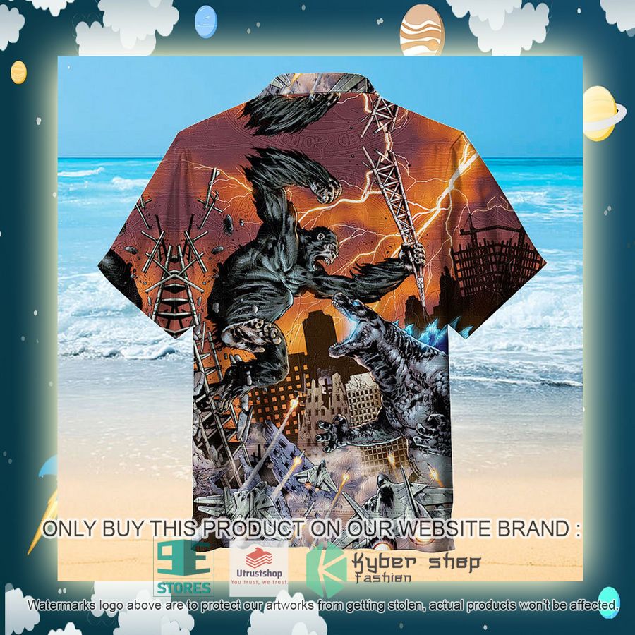 NEW Godzilla vs King Kong Hawaii Shirt 4 godzilla vs king kong hawaiian shirt 4 18505