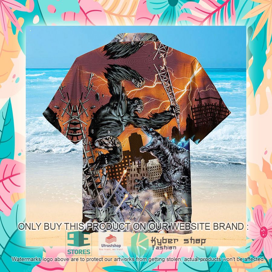 NEW Godzilla vs King Kong Hawaii Shirt 8 godzilla vs king kong hawaiian shirt 8 13951