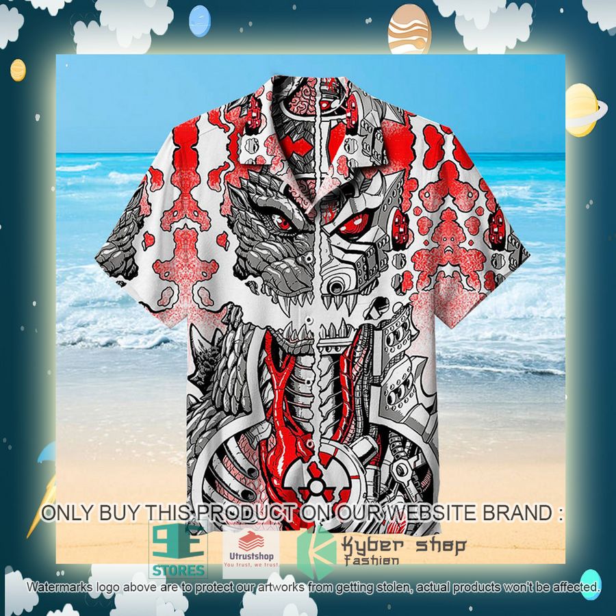 NEW Godzilla vs Robot Godzilla Hawaii Shirt 3 godzilla vs robot godzilla hawaiian shirt 3 64108