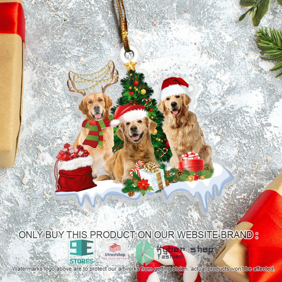 NEW Golden Retriever Christmas Ornaments 3 golden retriever christmas ornaments 3 58263