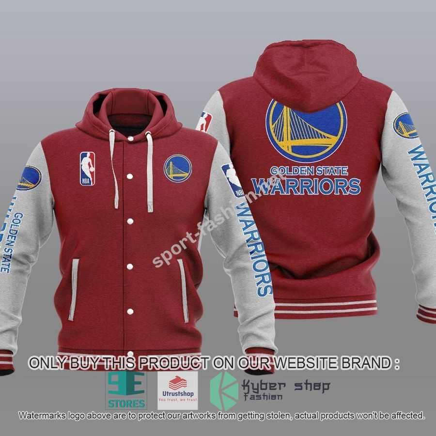 NEW Golden State Warriors Varsity Hoodie Jacket 6 golden state warriors nba baseball hoodie jacket 6 11194