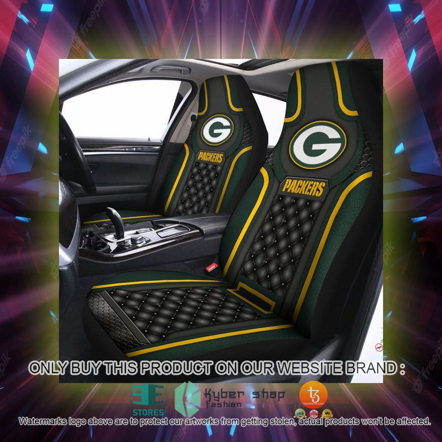 green bay packers black green car seat covers 2 21019