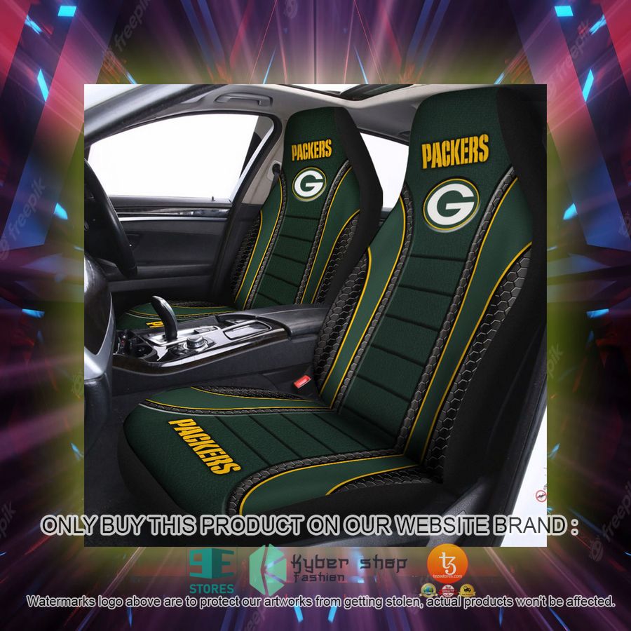 green bay packers dark green car seat covers 2 18758