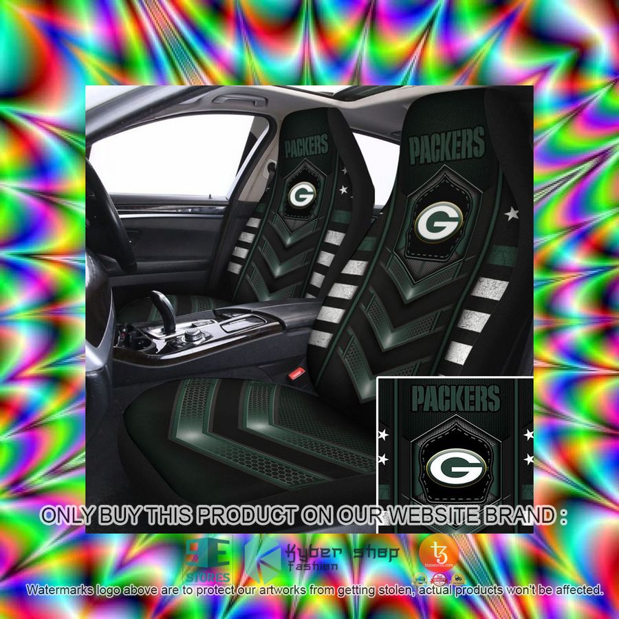 HOT Green Bay Packers Dark green Grey Car Seat Covers 3 green bay packers dark green grey car seat covers 3 69478