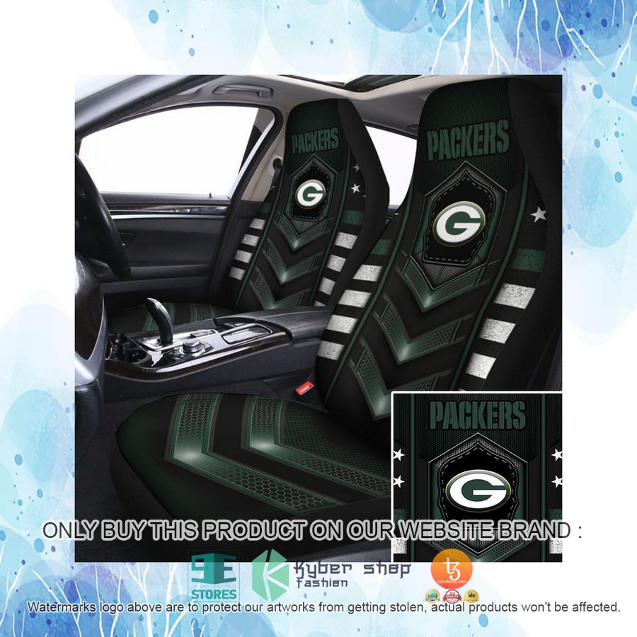 HOT Green Bay Packers Dark green Grey Car Seat Covers 4 green bay packers dark green grey car seat covers 4 47621
