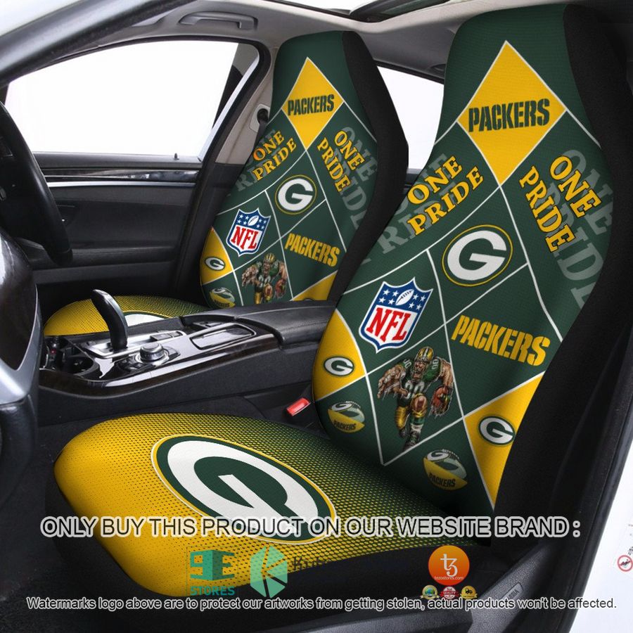 green bay packers one pride car seat covers 1 14882