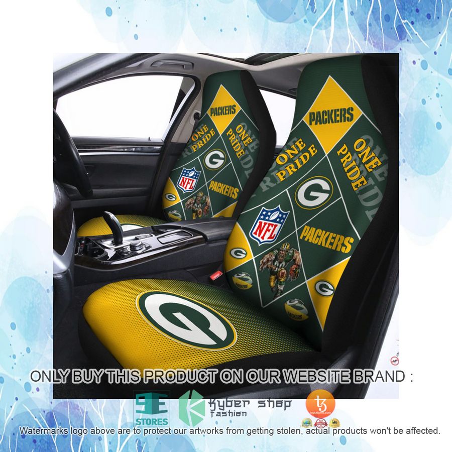 HOT Green Bay Packers One Pride Car Seat Covers 4 green bay packers one pride car seat covers 4 43277