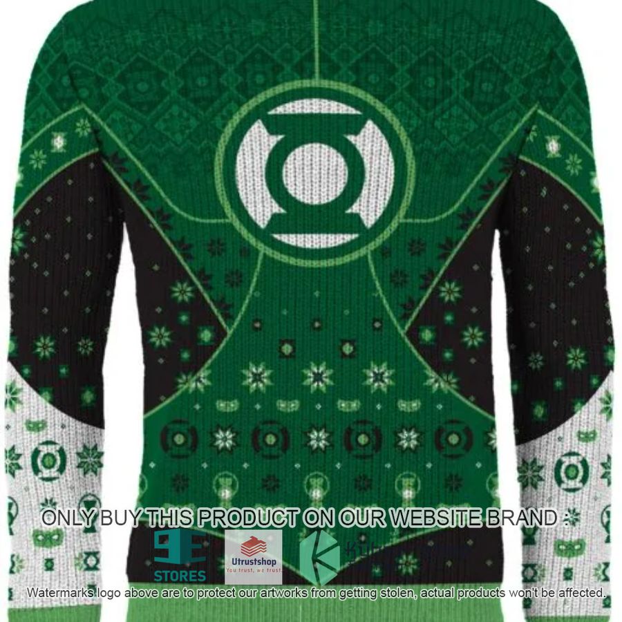 NEW Green Lantern Logo Ugly Sweater 9 green lantern logo ugly christmas sweater 1 15162