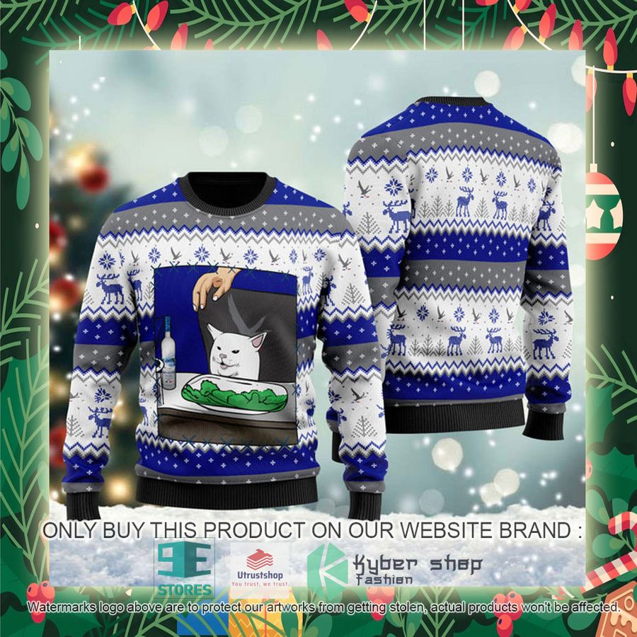 grey goose vodka cat meme ugly christmas sweater 2 81052