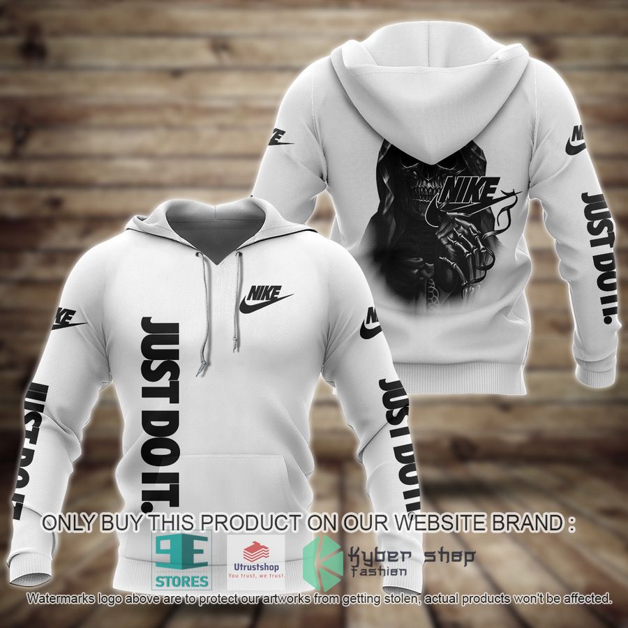 NEW Grim Reaper Nike white Full Print Hoodie 9 grim reaper nike white 3d hoodie 1 8616