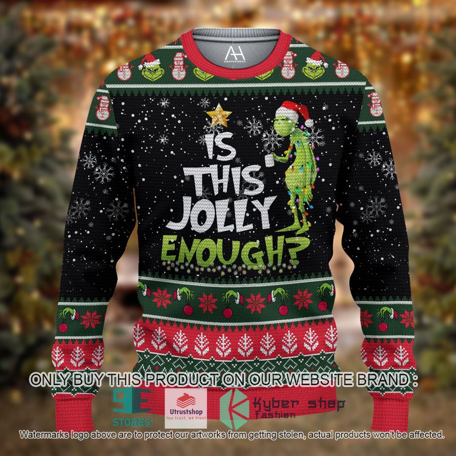 grinch is this jolly enough 3d shirt hoodie 1 36855