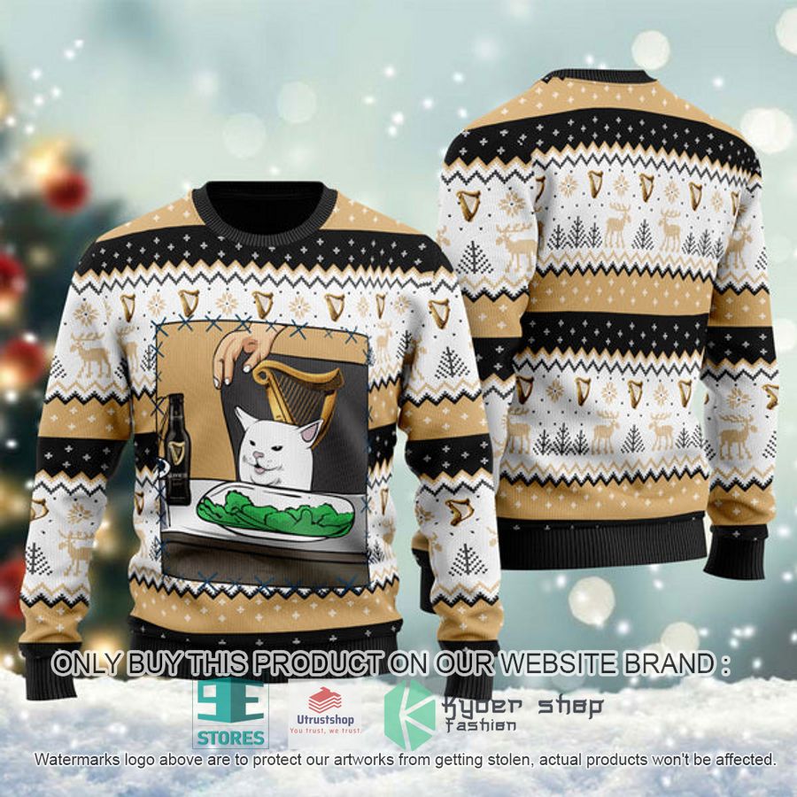 guinness beer cat meme ugly christmas sweater 1 14992