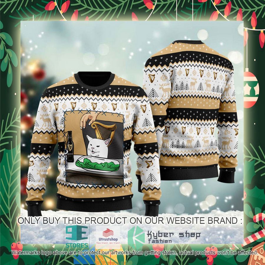 guinness beer cat meme ugly christmas sweater 2 20807