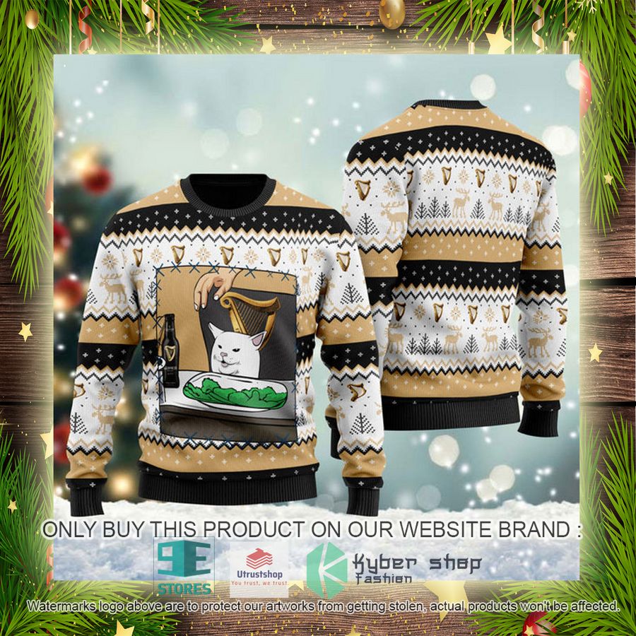 NEW Guinness Beer Cat Meme Christmas Ugly Sweater 4 guinness beer cat meme ugly christmas sweater 4 48221