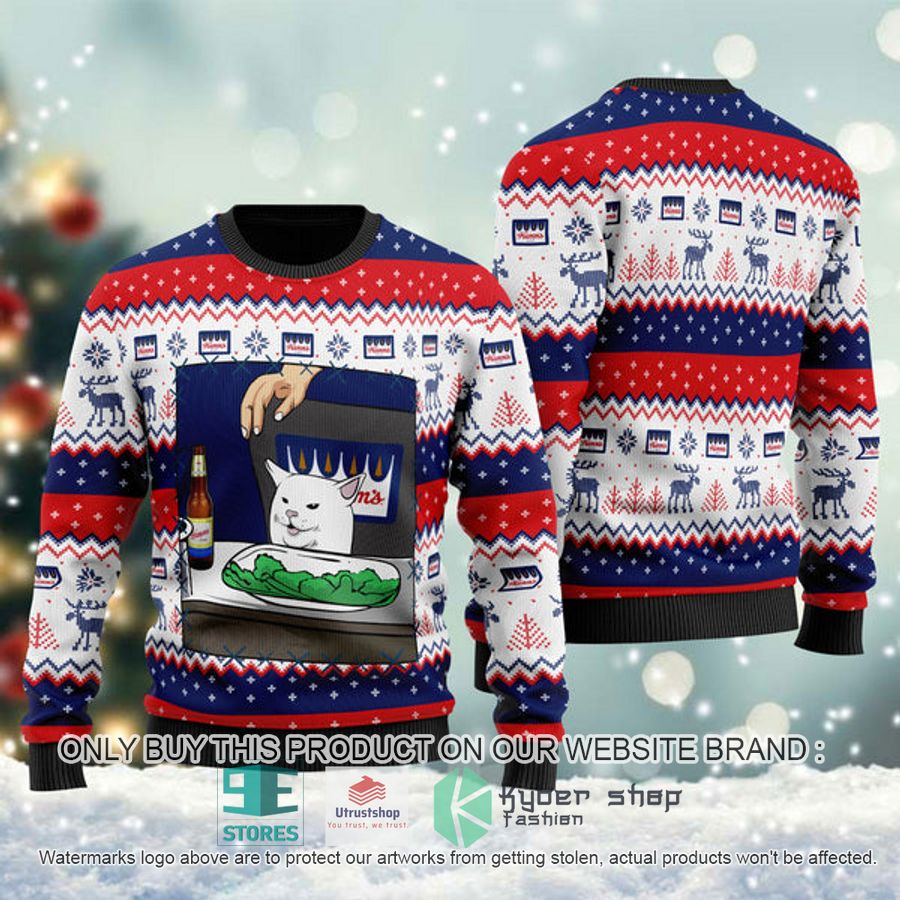 hamms beer cat meme ugly christmas sweater 1 67236