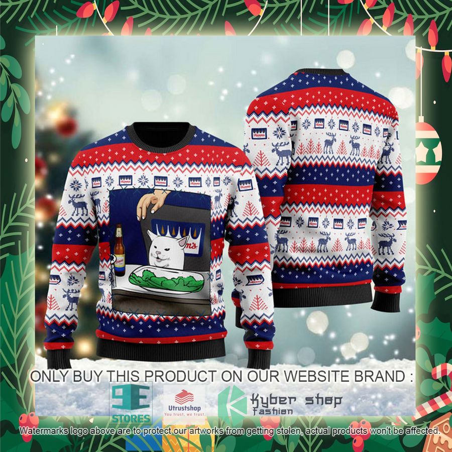 hamms beer cat meme ugly christmas sweater 2 34140
