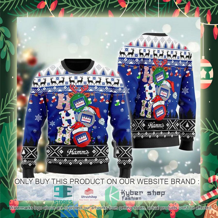 hamms beer ho ho ho ugly christmas sweater 2 57921