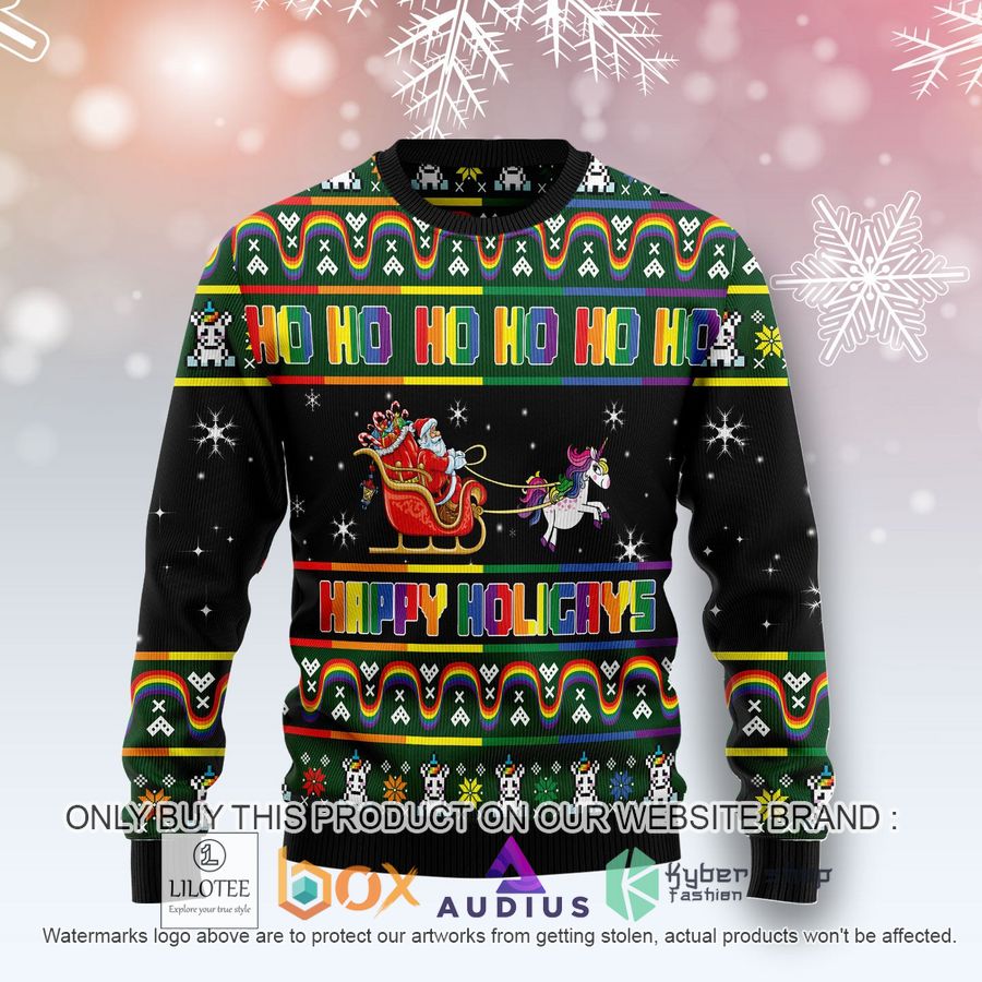 happy holigays ugly christmas sweater 1 33561