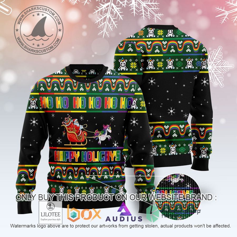 Happy Holigays Ugly Christmas Sweater 3 happy holigays ugly christmas sweater 3 5791