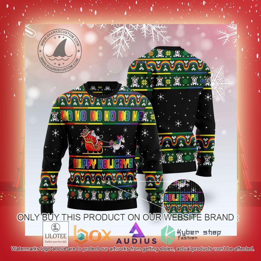 Happy Holigays Ugly Christmas Sweater 9 happy holigays ugly christmas sweater 9 50932