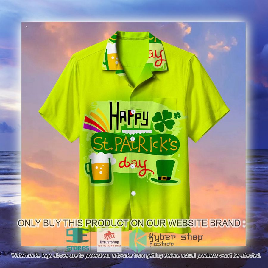 NEW Happy St.Patrick's Day Hawaii Shirt 5 happy st patricks day hawaiian shirt 5 71573