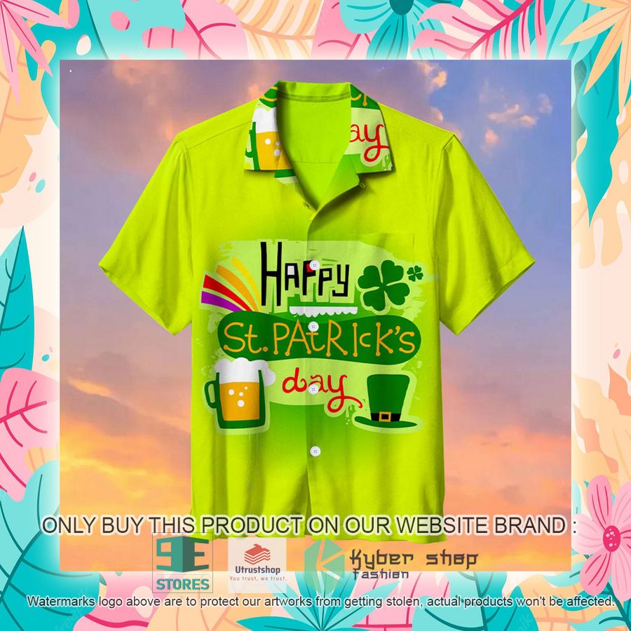 NEW Happy St.Patrick's Day Hawaii Shirt 7 happy st patricks day hawaiian shirt 7 50555