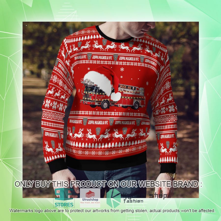 NEW Harford County Maryland Joppa Magnolia Volunteer Fire Company - Fort Hanson Christmas Sweater 10 harford county maryland joppa magnolia volunteer fire company fort hanson christmas sweater 10 18405