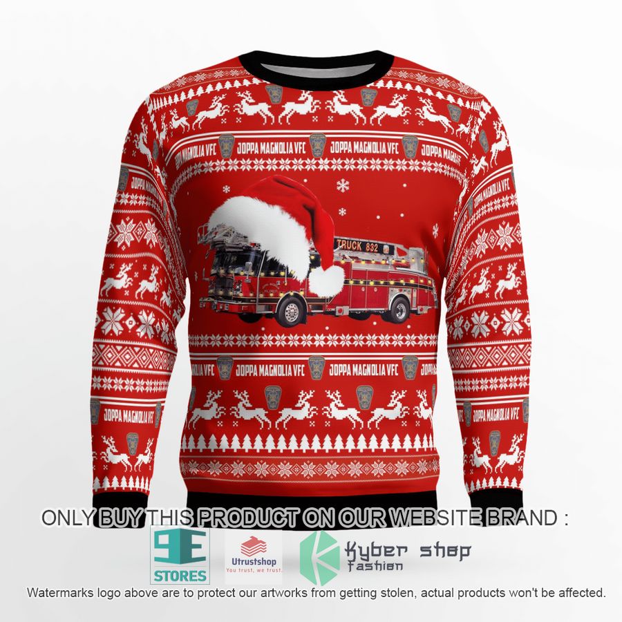 harford county maryland joppa magnolia volunteer fire company fort hanson christmas sweater 2 90002