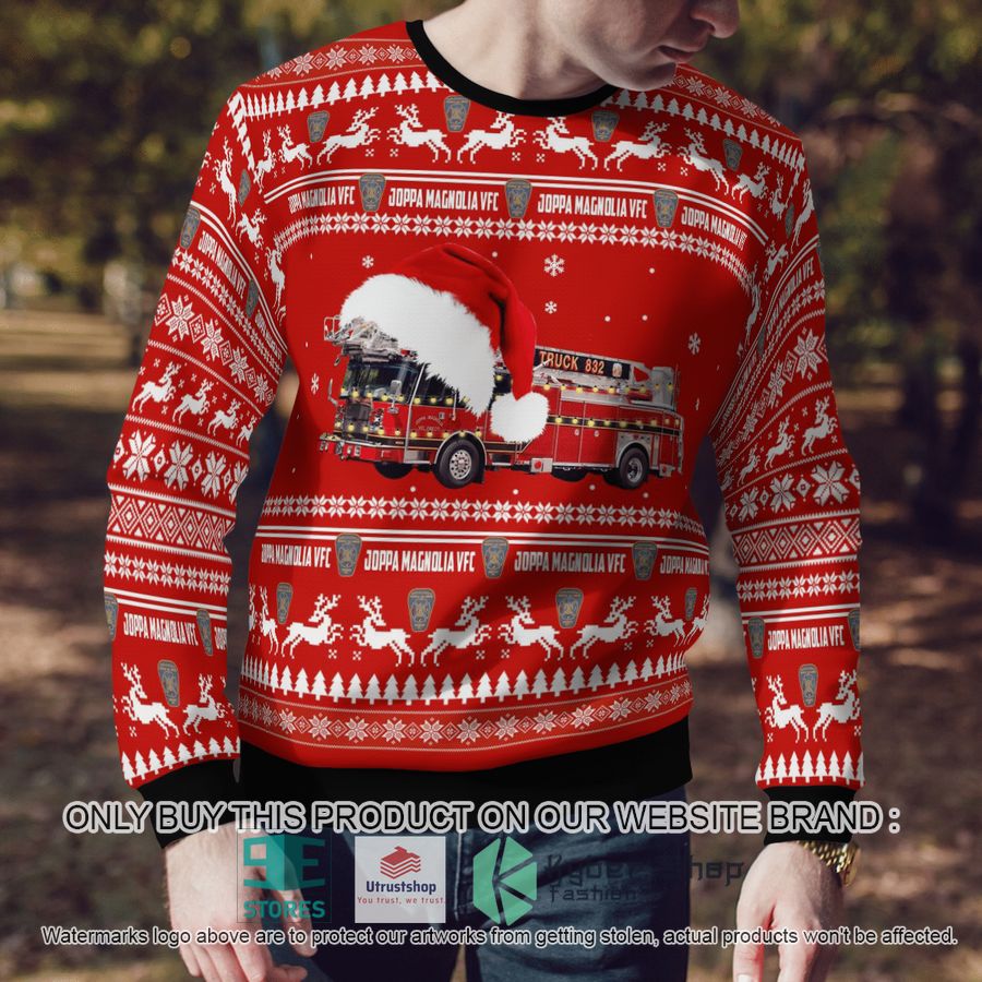 NEW Harford County Maryland Joppa Magnolia Volunteer Fire Company - Fort Hanson Christmas Sweater 4 harford county maryland joppa magnolia volunteer fire company fort hanson christmas sweater 4 87581
