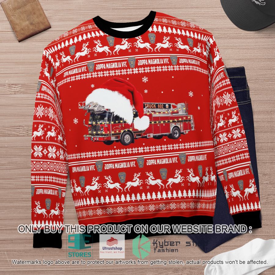 NEW Harford County Maryland Joppa Magnolia Volunteer Fire Company - Fort Hanson Christmas Sweater 6 harford county maryland joppa magnolia volunteer fire company fort hanson christmas sweater 6 96220