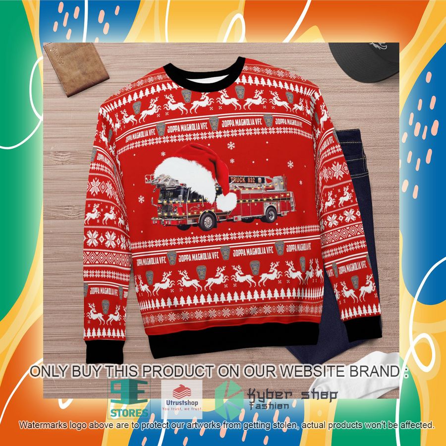 NEW Harford County Maryland Joppa Magnolia Volunteer Fire Company - Fort Hanson Christmas Sweater 7 harford county maryland joppa magnolia volunteer fire company fort hanson christmas sweater 7 15046