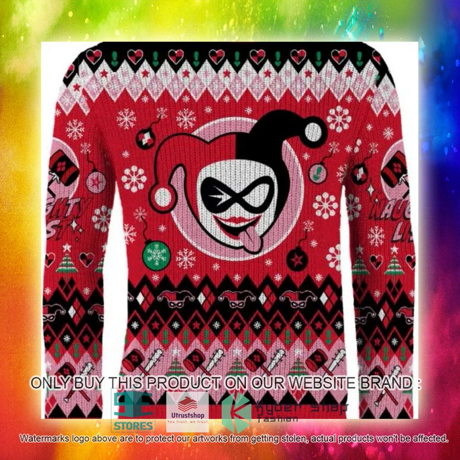 NEW Harley Quinn Comic Hey Puddin' Ugly Sweater 5 harley quinn comic hey puddin ugly christmas sweater 5 62808