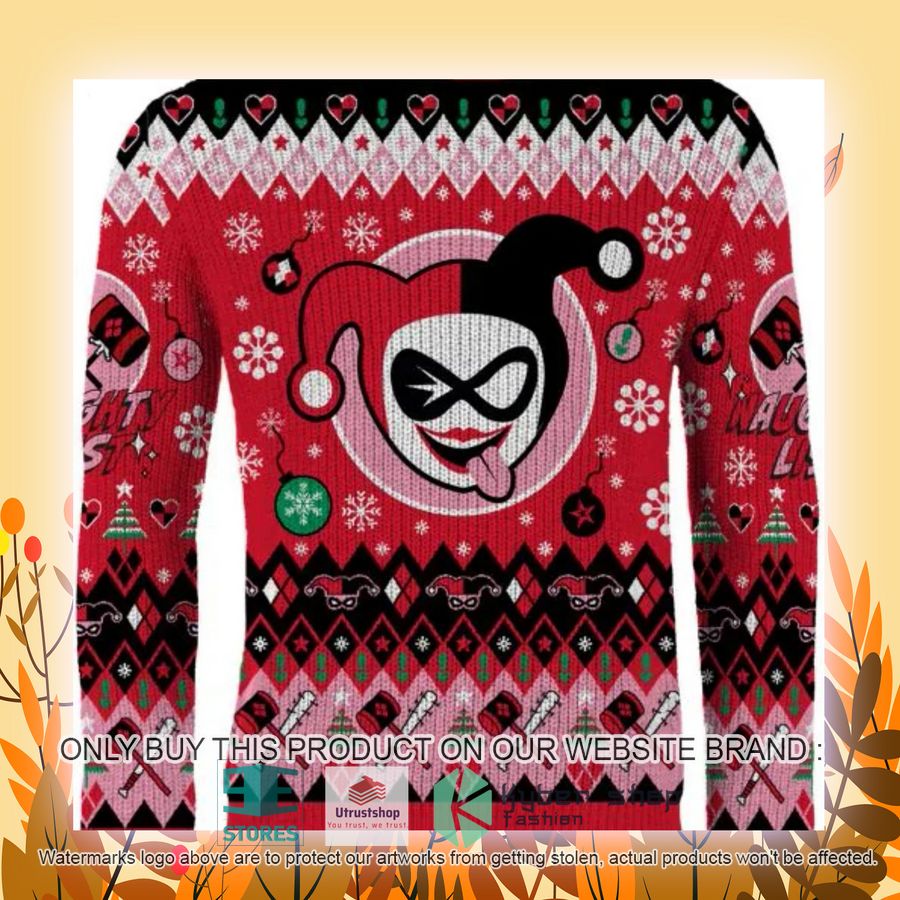 NEW Harley Quinn Comic Hey Puddin' Ugly Sweater 7 harley quinn comic hey puddin ugly christmas sweater 7 37001