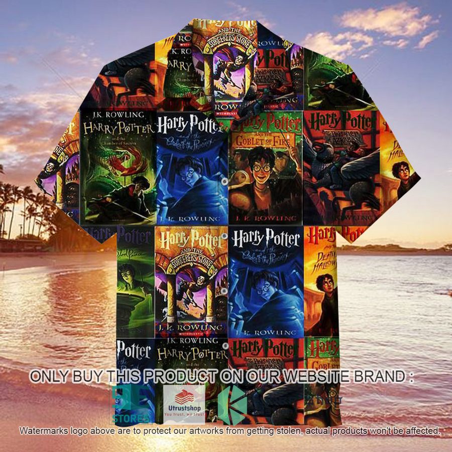 NEW Harry Potter Book Covers Hawaii Shirt 17 harry potter book covers hawaiian shirt 1 40486