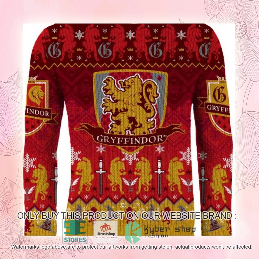 NEW Harry Potter Gryffindor Ugly Sweater 3 harry potter gryffindor ugly christmas sweater 3 37194