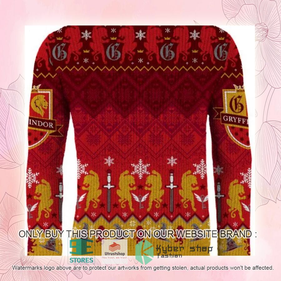 NEW Harry Potter Gryffindor Ugly Sweater 4 harry potter gryffindor ugly christmas sweater 4 33341