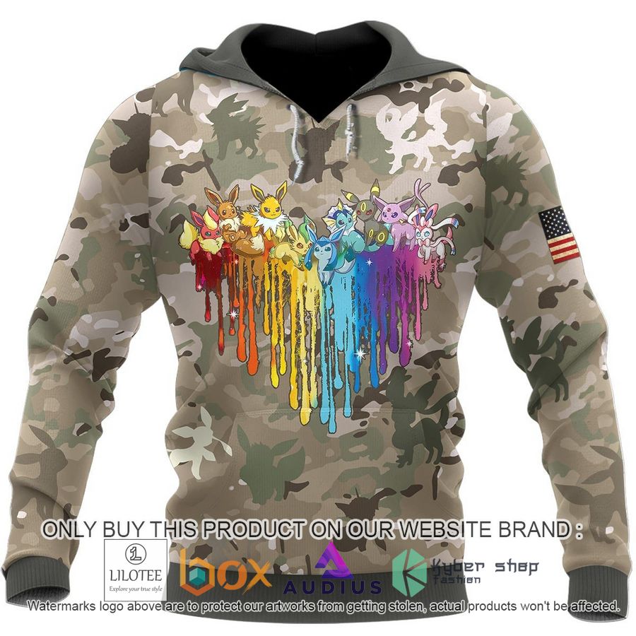 Heart Shape Eevee Evolution Camo Pattern Pokemon Shirt, Hoodie 5 heart shape eevee evolution camo pattern pokemon shirt hoodie 5 68732