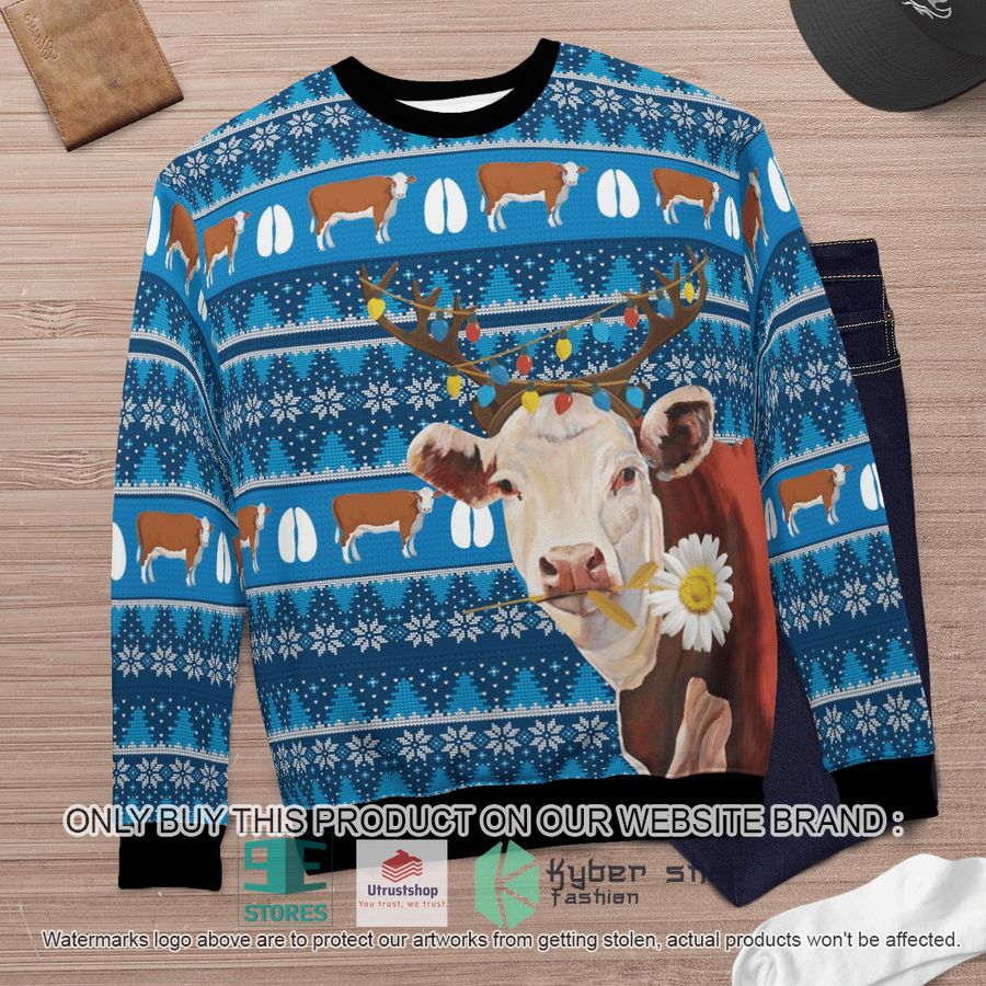 NEW Hereford Cattle Christmas Sweater 6 hereford cattle christmas sweater 6 36614