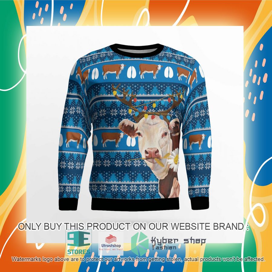 NEW Hereford Cattle Christmas Sweater 8 hereford cattle christmas sweater 8 44515